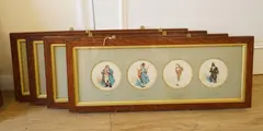 Dickens caricatures to include: Mr Bumble from Oliver Twist by Joseph Clayton Clark, watercolor, sold Aug 2025