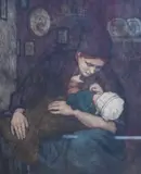 Motherhood, Holland by Charles W. Bartlett, pencil and numbered, sold Aug 2025