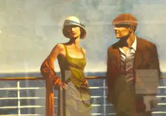 The Coincidental Travellers by Hamish Blakely, pencil, sold Aug 2025
