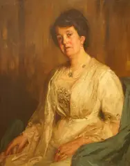 Portrait of Anne Elizabeth Wood by John William Schofield, Wood, sold Aug 2025