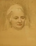Portrait of The Honourable Mrs Pitt-Rivers by Frederick Beaumont, 1899, pastel, sold Aug 2025