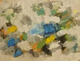 The Little Garden by Derek Middleton, gouache on paper, sold Aug 2025