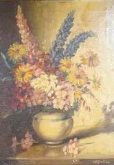 Untitled by Wilfred Knox, oil on canvas, sold Jul 2025