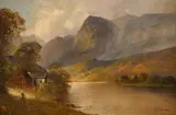 Loch scene by Francis E. Jamieson, oil on canvas, sold Jul 2025