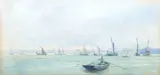 Erith by William Lionel Wyllie, watercolour, sold Jul 2025