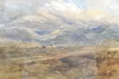 Windy Heath by David Cox Snr Ows, watercolour, sold Jul 2025