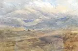 Windy Heath by David Cox Snr Ows, watercolour, sold Jul 2025