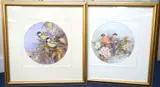 Bull finches by Neil Cox, watercolor, sold Jul 2025