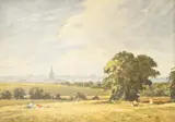 View of Hampstead Heath by John Horwood, oil on canvas, sold Jul 2025