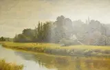 Ketch Inn, near Worcester by Albert Gyngell, 1889, oil on canvas, sold Jul 2025