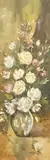 Still life of flowers in a vase by Enrico Zablan, oil on canvas, sold Jul 2025