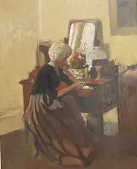 The open drawer by Charles James McCall, 1973, oil on board, sold Jul 2025