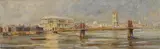 A view of the Thames by Walter Taylor, oil on board, sold Jul 2025