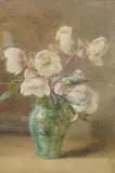 Still life of roses in a jug by Grace H. Hastie, 1912, watercolour, sold Jul 2025