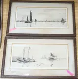 Sea Scouts at Old Portsmouth by William Lionel Wyllie, pencil, sold Jul 2025