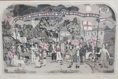 Left right oops! by Graham Clarke, pencil and limited, sold Jul 2025