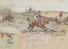 Catch my Maaaze!!! by Finch Mason, watercolour and bodycolour, offered Jul 2025