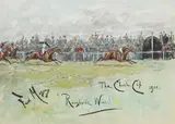 Roughside Wins! - The Chester Cup, 1900 by Finch Mason, watercolour and bodycolour, sold Jul 2025