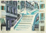 Butte, Paris by Frederick Griffin, oil on board, sold Jul 2025