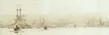 Forth Bridge by William Lionel Wyllie, pencil, sold Jun 2025
