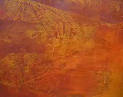 Untitled abstract composition by Lucy Price, 2009, oil on canvas, sold Jun 2025