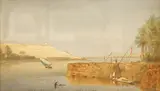 View near Assouan in Upper Egypt by Henry Parke, watercolour, sold Jun 2025