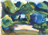 Clearing in the wood by Anthony Wyatt, watercolour, sold Jun 2025