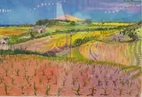 Looking towards St. Agnes by Jenny Wheatley, watercolour, sold Jun 2025