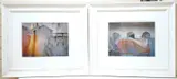 Houses and beach huts by Valda Bailey, pencil, sold Jun 2025