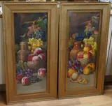 Still lifes of fruit and vessels by Giovanni Barbaro, watercolor, sold Jun 2025