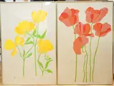 Poppies 1 by Danka Napiorkowska, pencil, offered Jun 2025