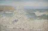 Les Brissants' signed lower left by Thomas Buford Meteyard, oil on canvas, sold Jun 2025