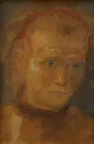 A head and shoulders portrait of a girl by Lajos Deák Ébner, pastel and watercolour, sold Jun 2025
