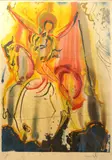 Le Cavalier Triomphant' 1973, from the 'Apocalypse' series by Salvador Dalí, pencil, sold Jun 2025