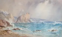 Heightened by George Barnard, 1884, watercolour, offered Jun 2025