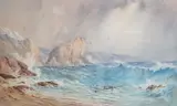 Heightened by George Barnard, 1884, watercolour, offered Jun 2025