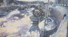 Douglas Harbour by Amanda Cornish, oil on canvas, sold Jun 2025