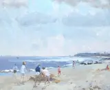 Impressionist by Geoffrey W. Wilson, oil on board, sold Jun 2025