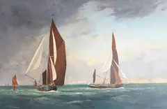 Maritime interest by Anthony Flemming, oil on canvas, sold Jun 2025