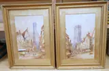 Mechelen and Bruges street scenes by Ada Stone, Stone, offered Jun 2025