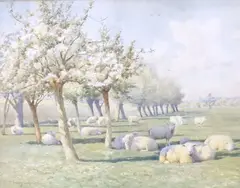 Near Fordwich, Kent by Thomas Sidney Cooper, watercolour, sold Jun 2025