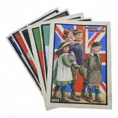A set of eight original watercolours for children's postcard designs by Cicely Mary Barker, watercolor, sold Jun 2025