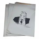 Ten unframed original works on paper by Stanley Arthur Franklin, watercolor, sold Jun 2025