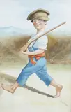 Just like Dad by Sam Fitton, watercolour, sold Jun 2025