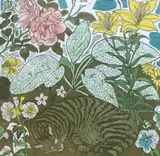 Catnap by Richard Bawden, linocut, sold Jun 2025