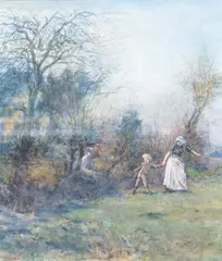 Springtime by Herbert Nye, watercolour, sold May 2025