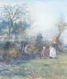 Springtime by Herbert Nye, watercolour, sold May 2025