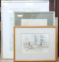 Landscapes by James Forsyth, watercolor, offered May 2025