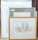 Landscapes by James Forsyth, watercolor, offered May 2025