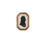 A silhouette brooch by John Miers, sculpture, sold May 2025